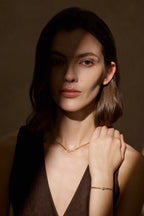 Diamantkette mit Princess-Solitär – 0,57 ct in 18K Gold