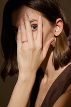 Fancy Yellow Multishape-Diamantring – 0,73 ct in 18K Gold