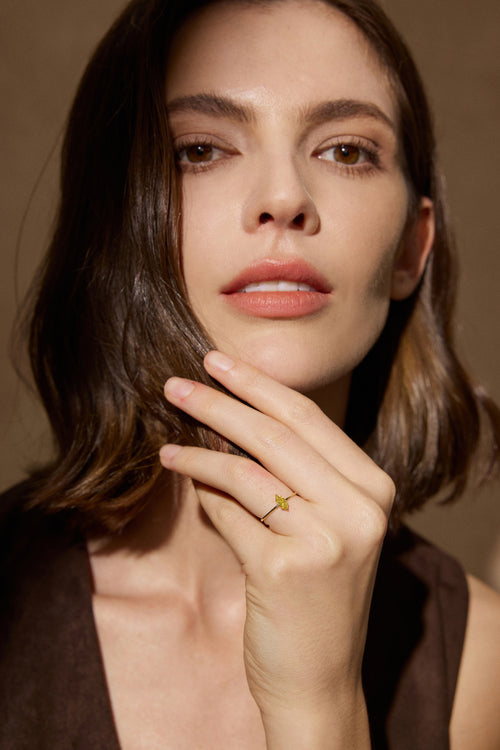 Marquise-Schliff Solitaire-Ring
