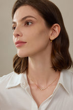 V-Curve-Diamantkette – 0,71 ct Labordiamanten in 18K Gold