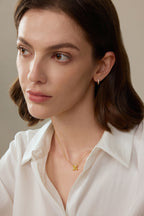 Fancy Yellow Kleeblatt-Diamantkette – 0,63 ct in 18K Gold