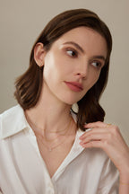 Solitär-Diamantkette – 0,32 ct Oval-Labordiamant in 18K Gold
