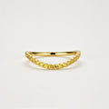 Fancy Yellow Lab Diamond V Ring