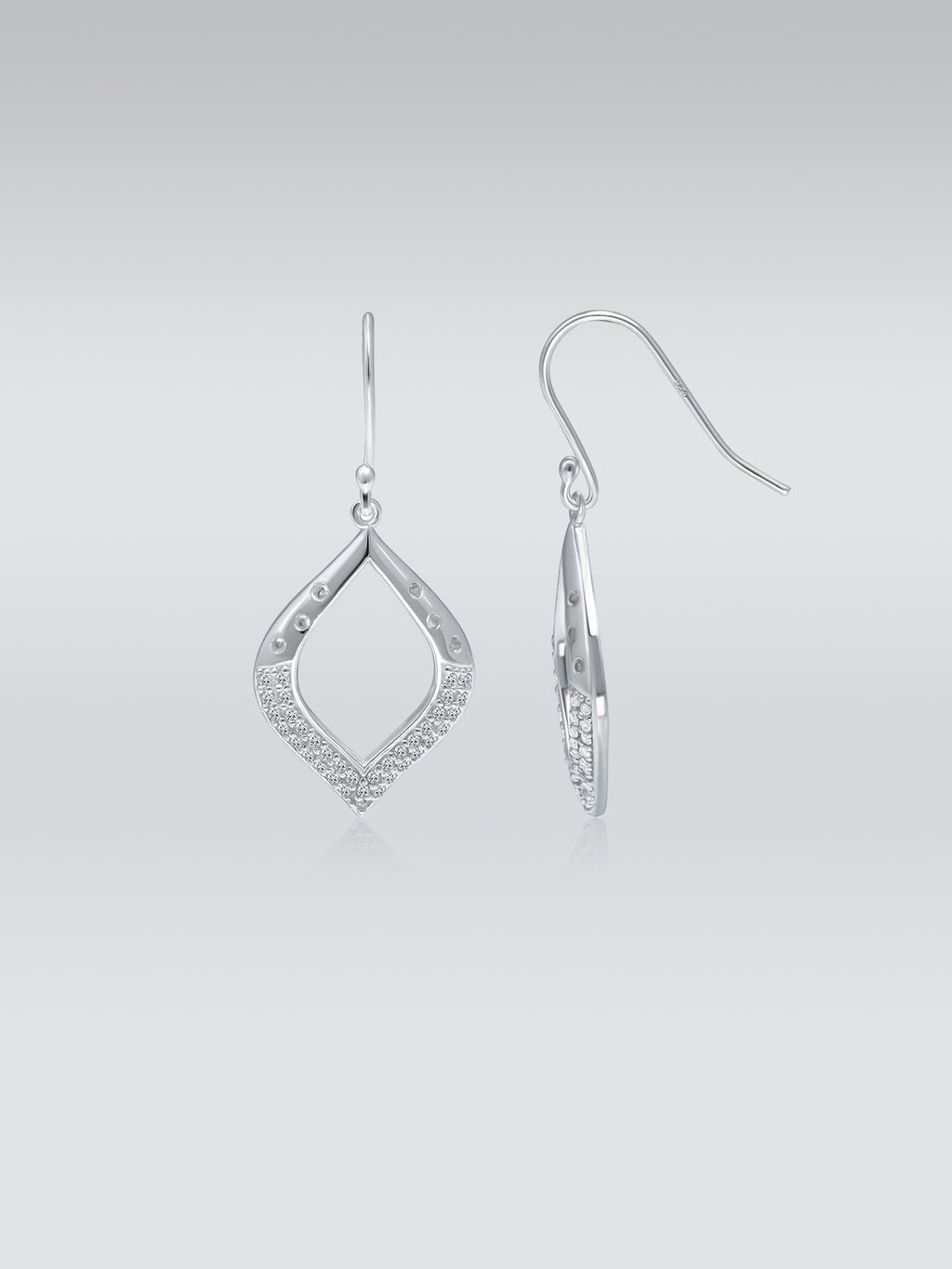 Navette Design Drop Earrings