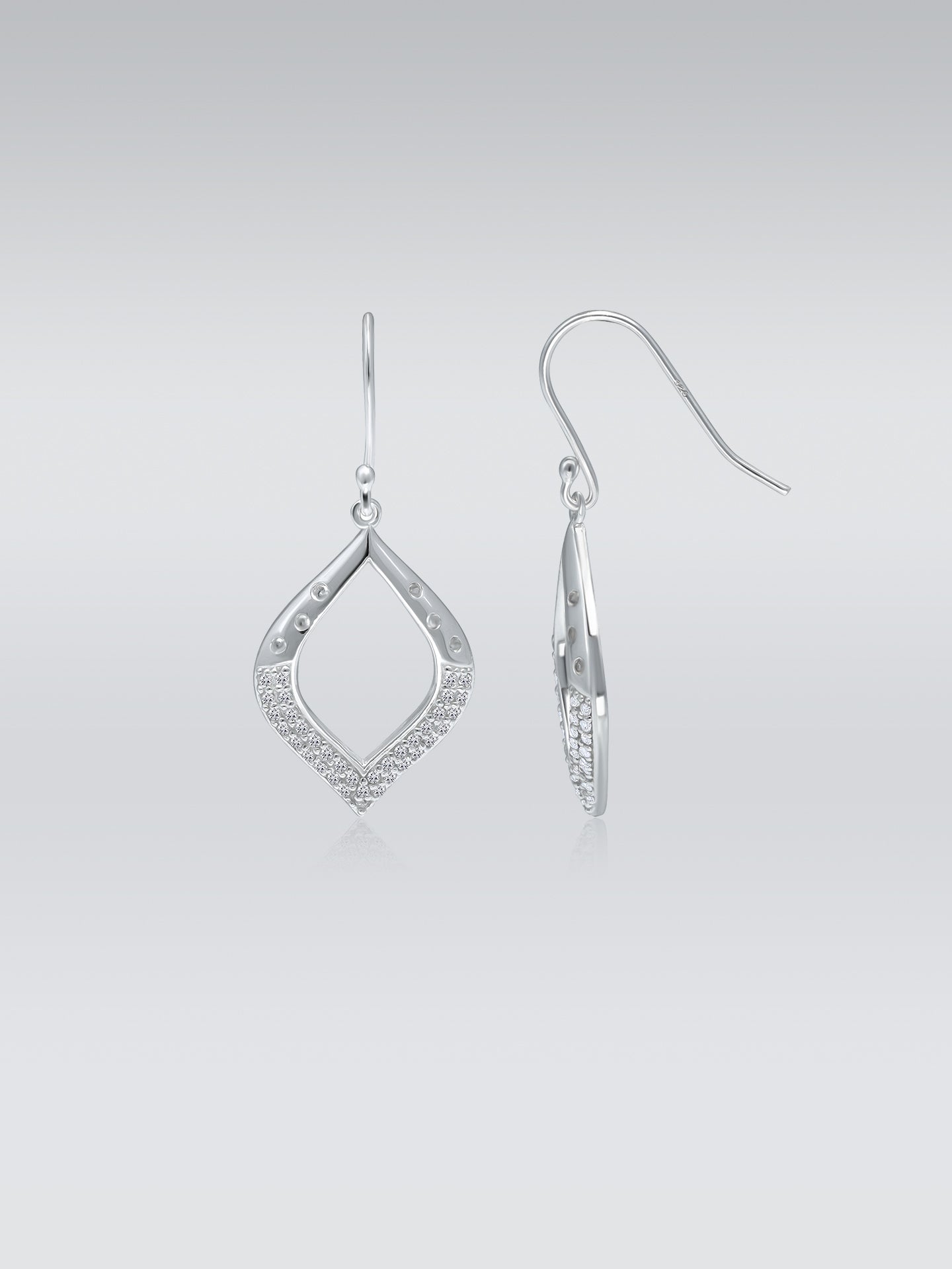 Navette Design Drop Earrings
