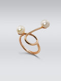 Rose Gold-Plated Pearl Ring
