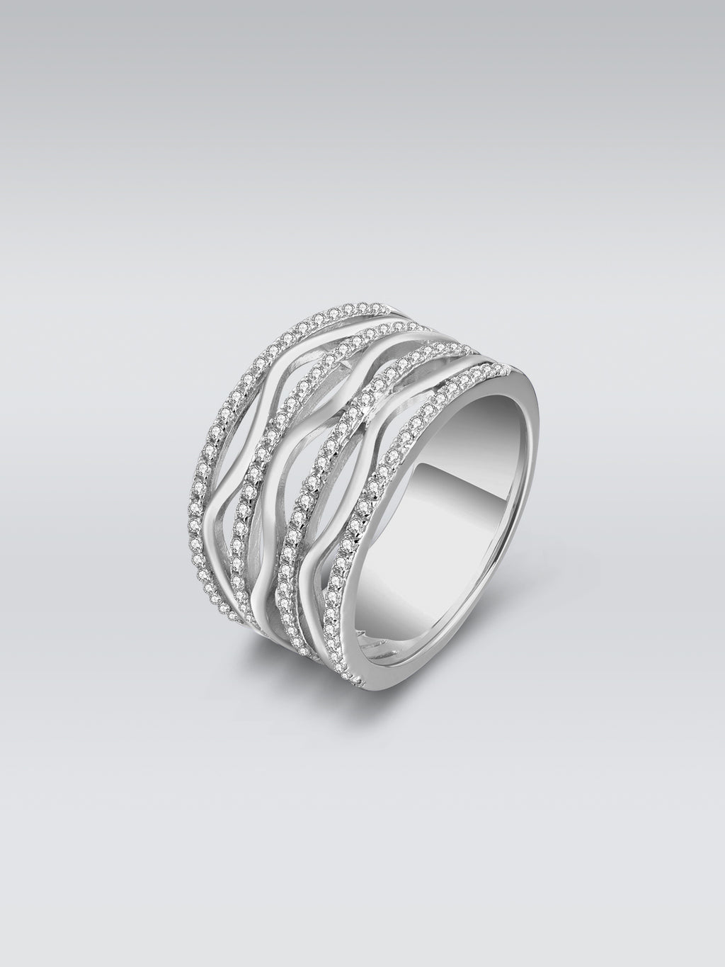 Wide Zirconia Ring