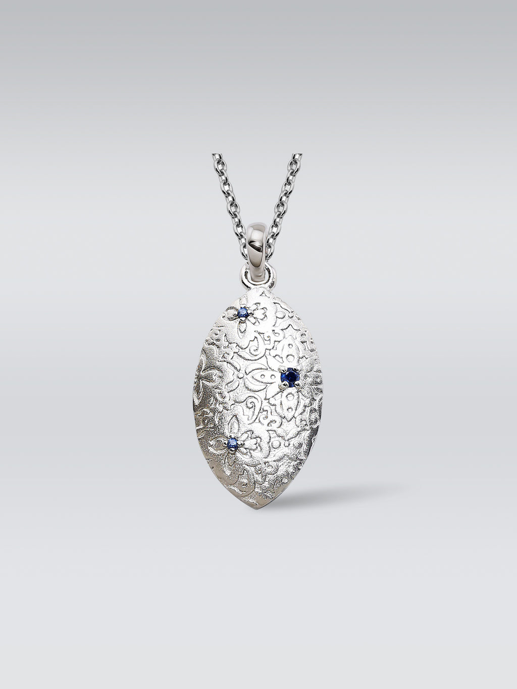 Oval Sterling Silver Necklace