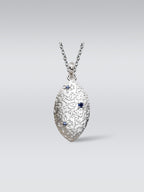 Ovale Sterlingsilber-Halskette