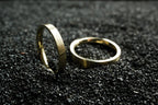 Trauring Paar aus 14k Gold in Satin Matt – handgefertigt in Deutschland