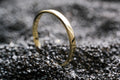 Schmaler Ring aus 14k Gold für elegante Alltagslooks