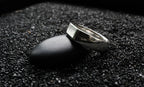Minimalistischer Siegelring aus 925 Sterling Silber mit Hochglanzfinish