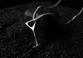 Martini Necklace 925 Sterling Silver Handmade in Germany