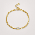 Cuban-Chain-Diamantarmband – 0,60 ct in 18K Gold