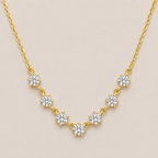V-Curve-Diamantkette – 0,71 ct Labordiamanten in 18K Gold