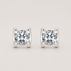 Solitär-Diamantohrstecker – 0,22 ct Labordiamanten in 18K Gold