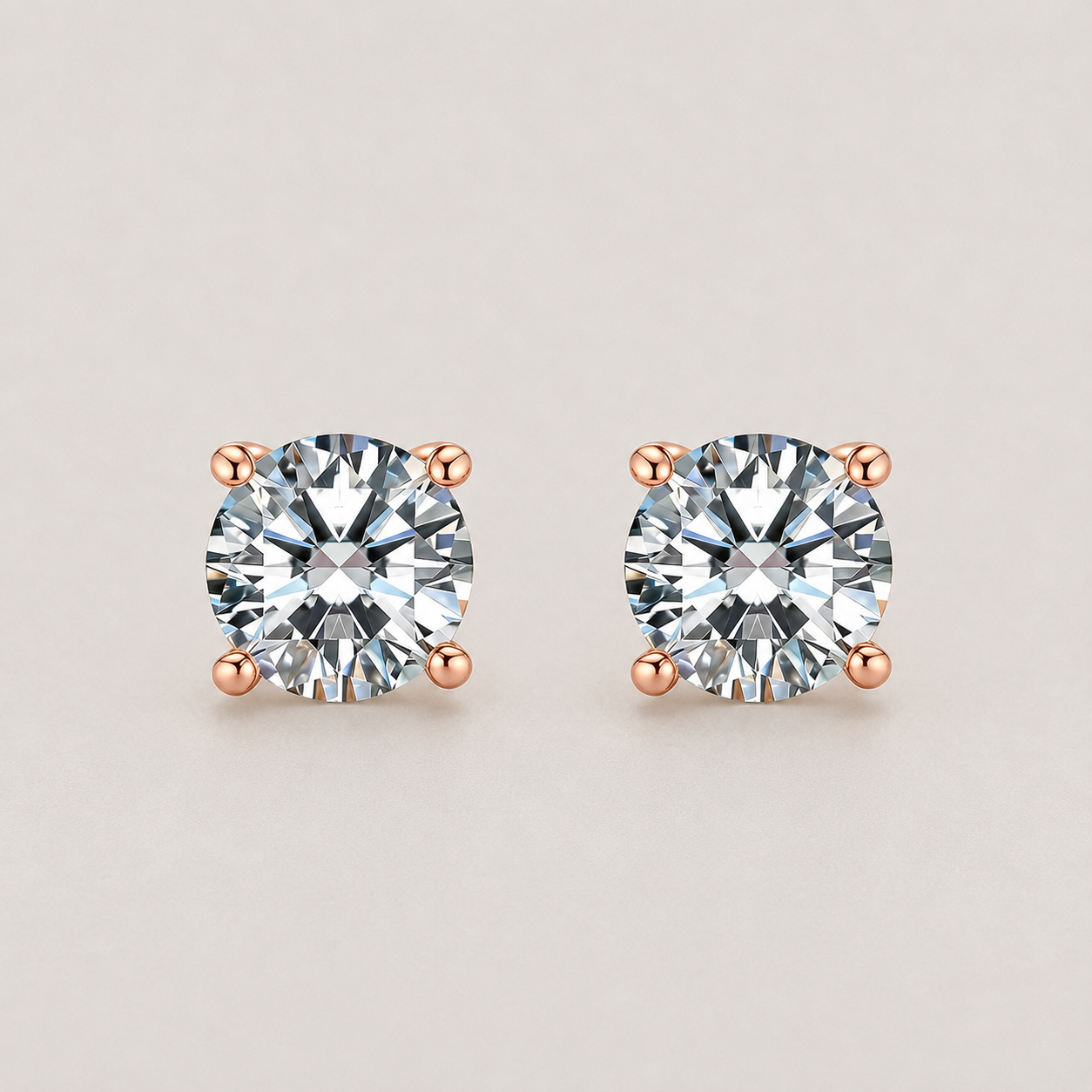 Timeless Diamond Stud Earrings