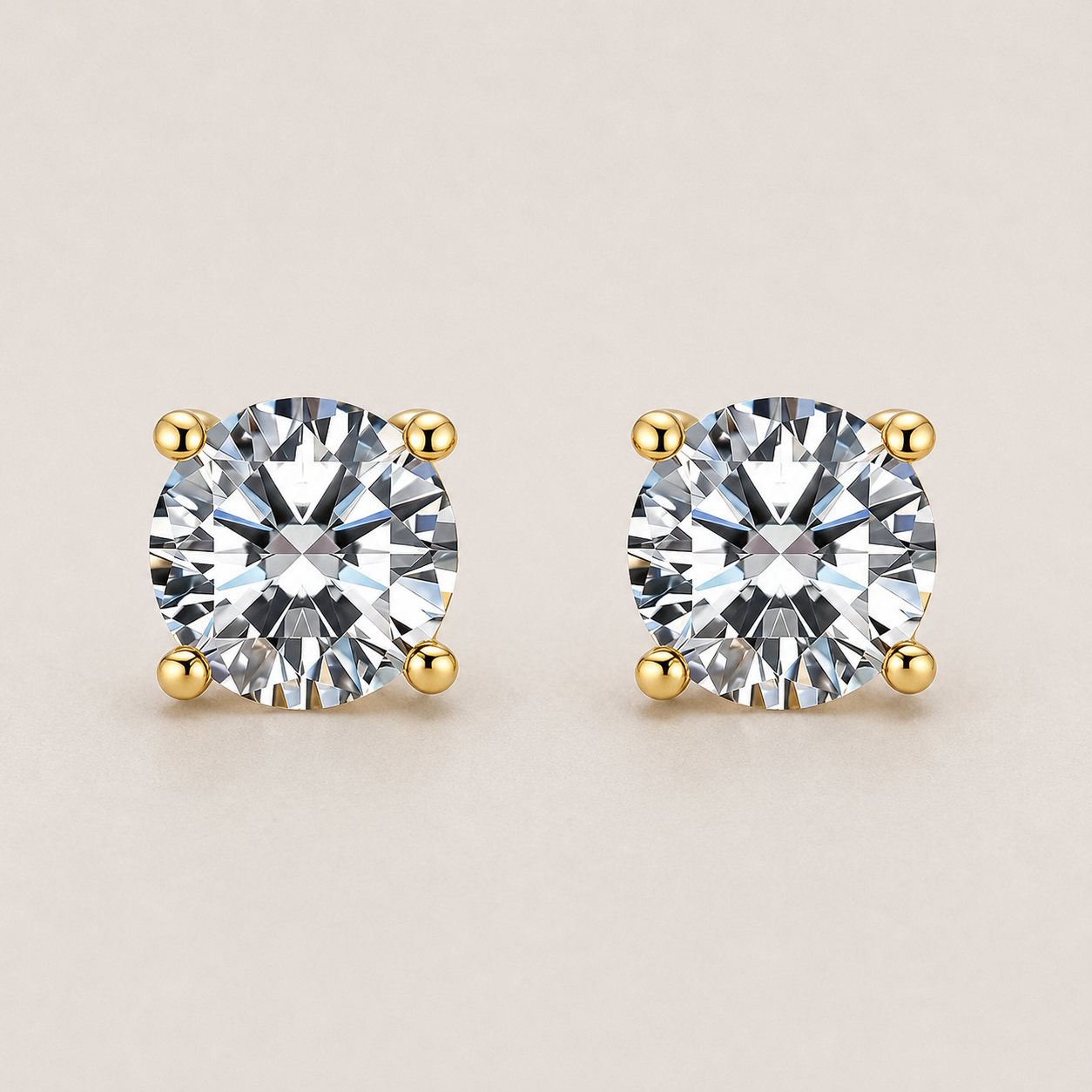 Timeless Diamond Stud Earrings