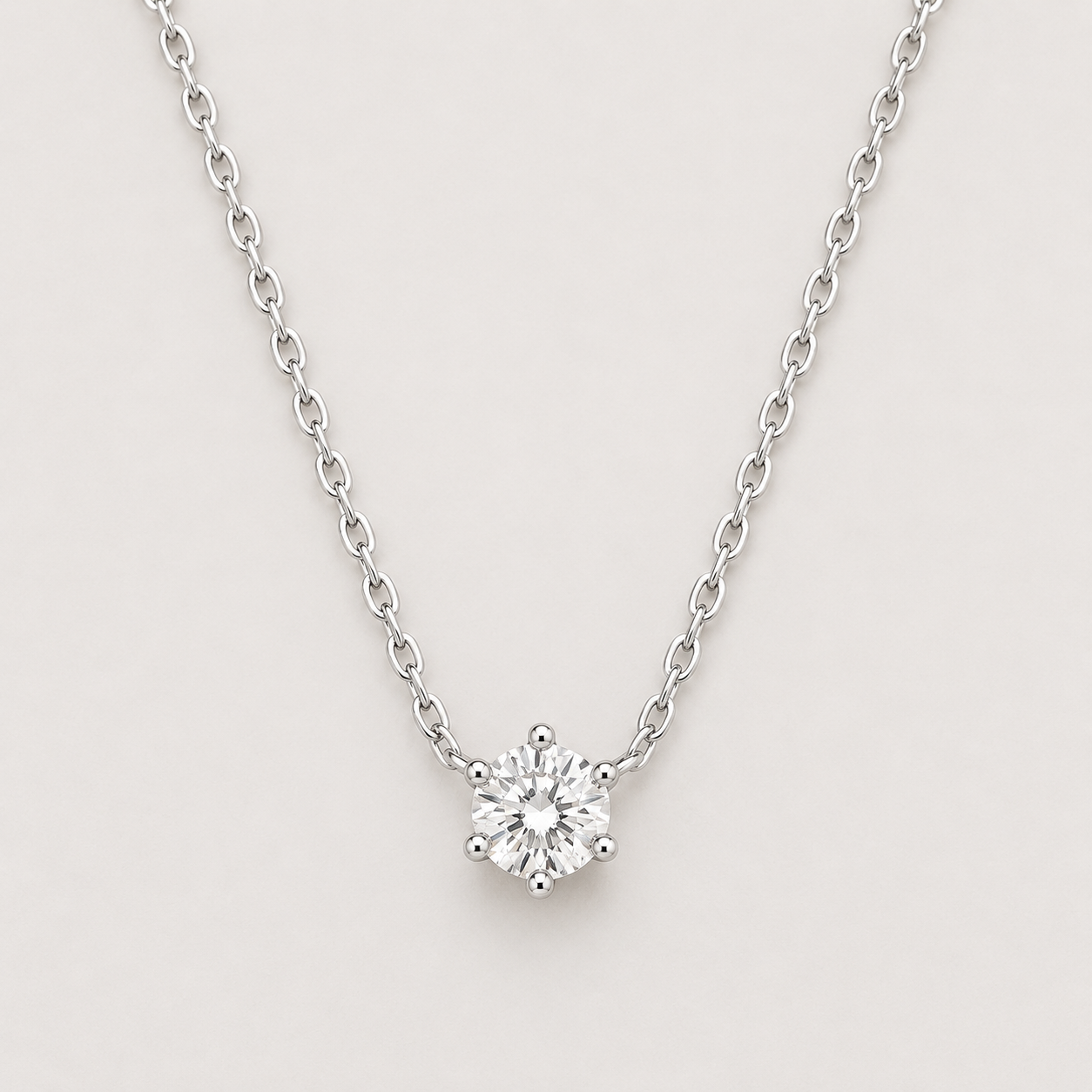 Diamond Solitaire Necklace
