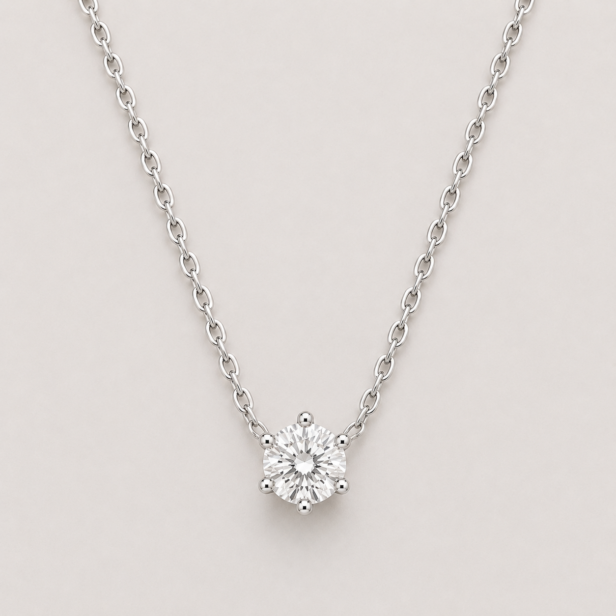 Diamond Solitaire Necklace