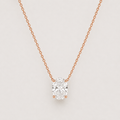 Oval Diamond Necklace