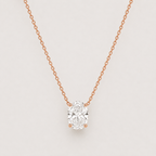 Solitär-Diamantkette – 0,32 ct Oval-Labordiamant in 18K Gold