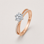 Rosalie Verlobungsring – 0,71 ct Labordiamanten in 18K Gold