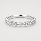 Vintage Eternity-Ring – 0,31 ct Labordiamanten in 18K Weißgold