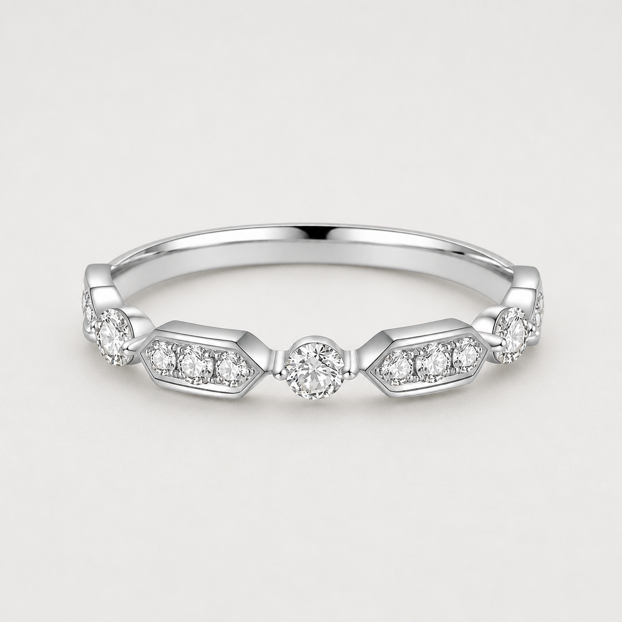 Vintage-Inspired Eternity Band Ring