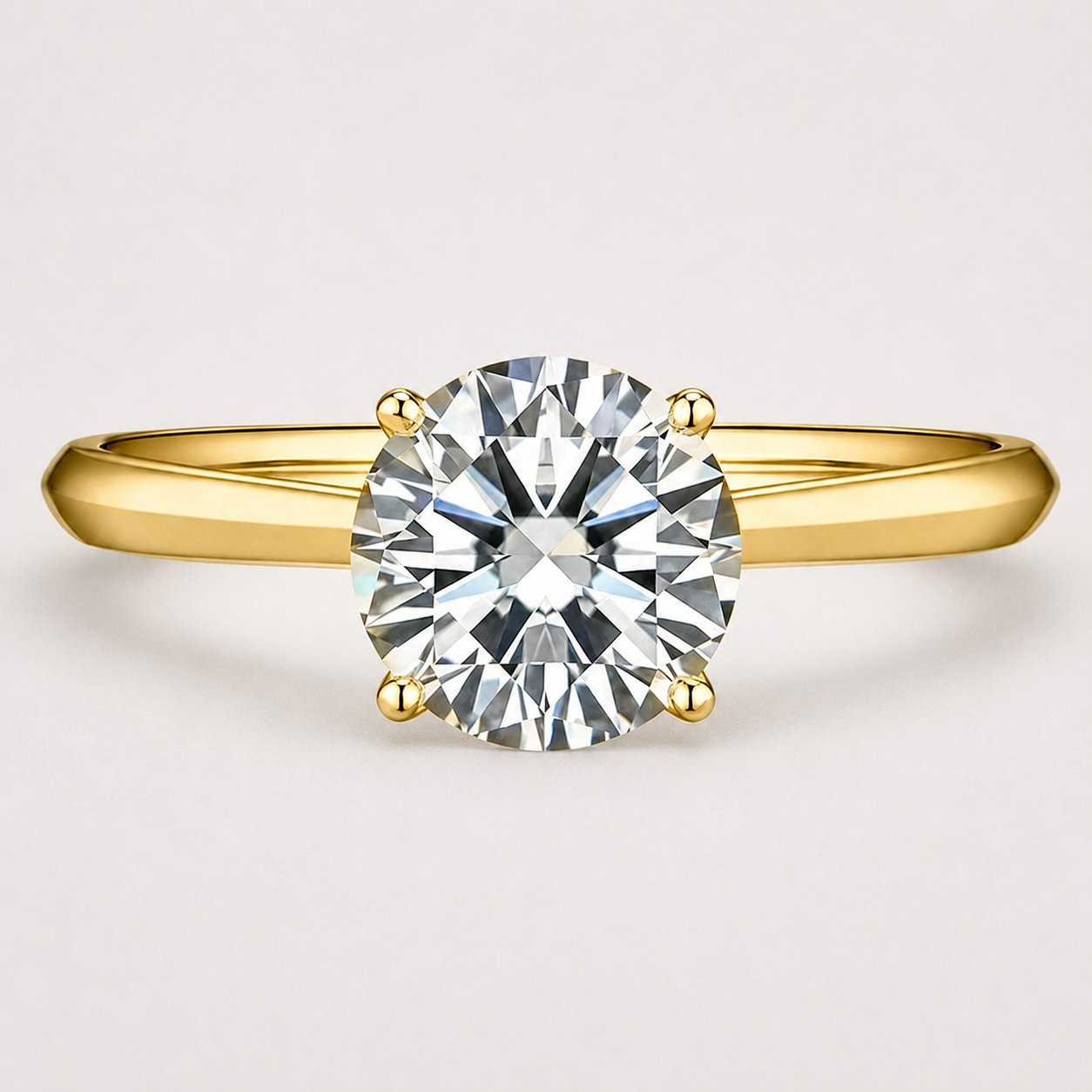 Four-Prong Solitaire Engagement Ring