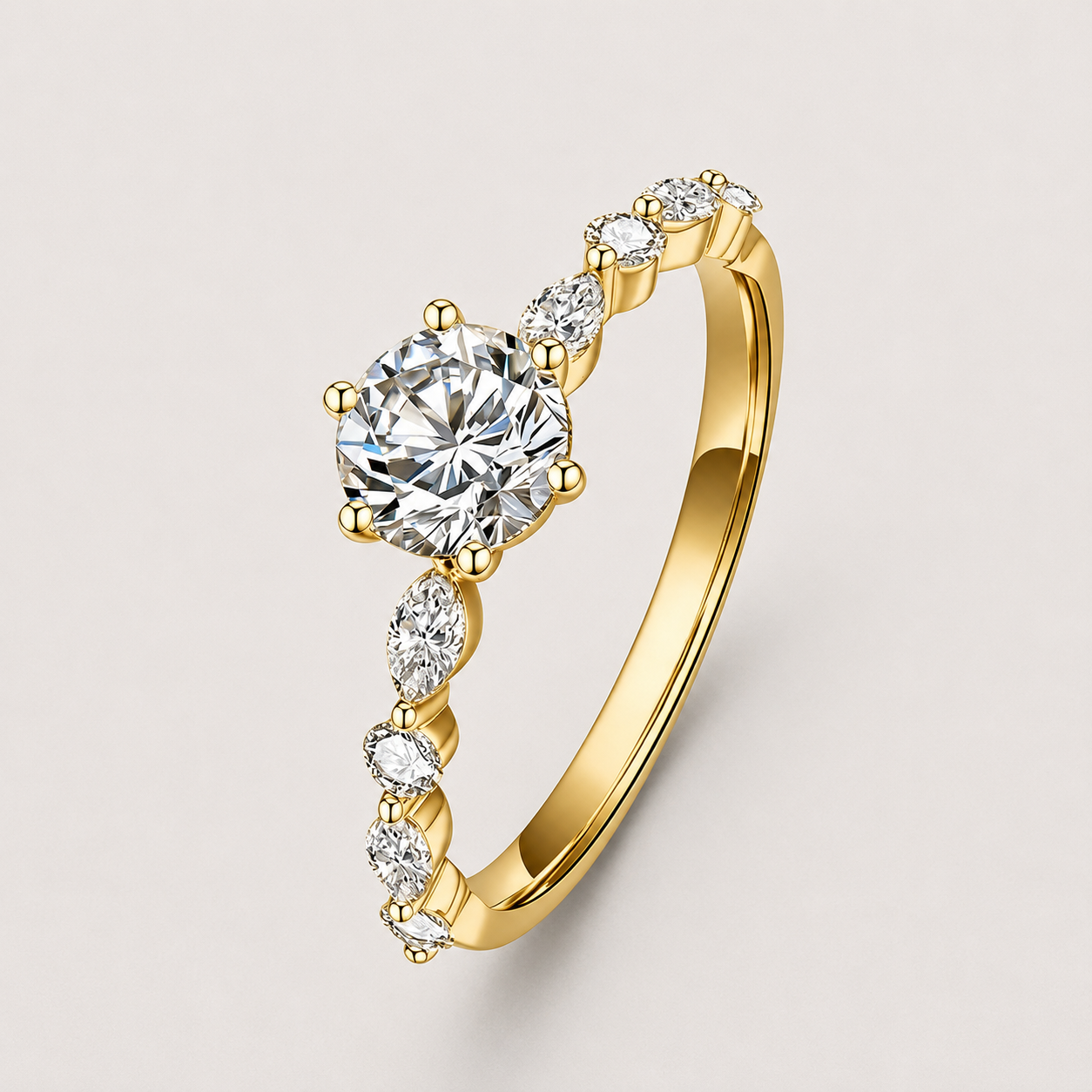 Diamond Vine Engagement Ring