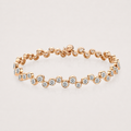 Diamantarmband in Zargenfassung – 4,13 ct in 18K Gold
