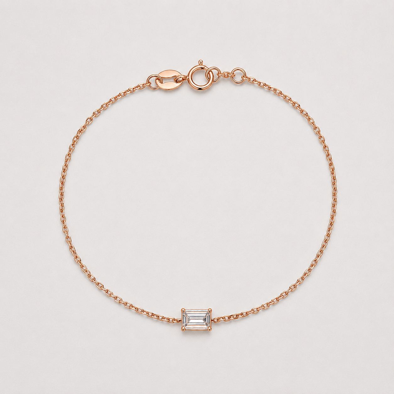 Emerald-Cut Diamond Bracelet in 18K