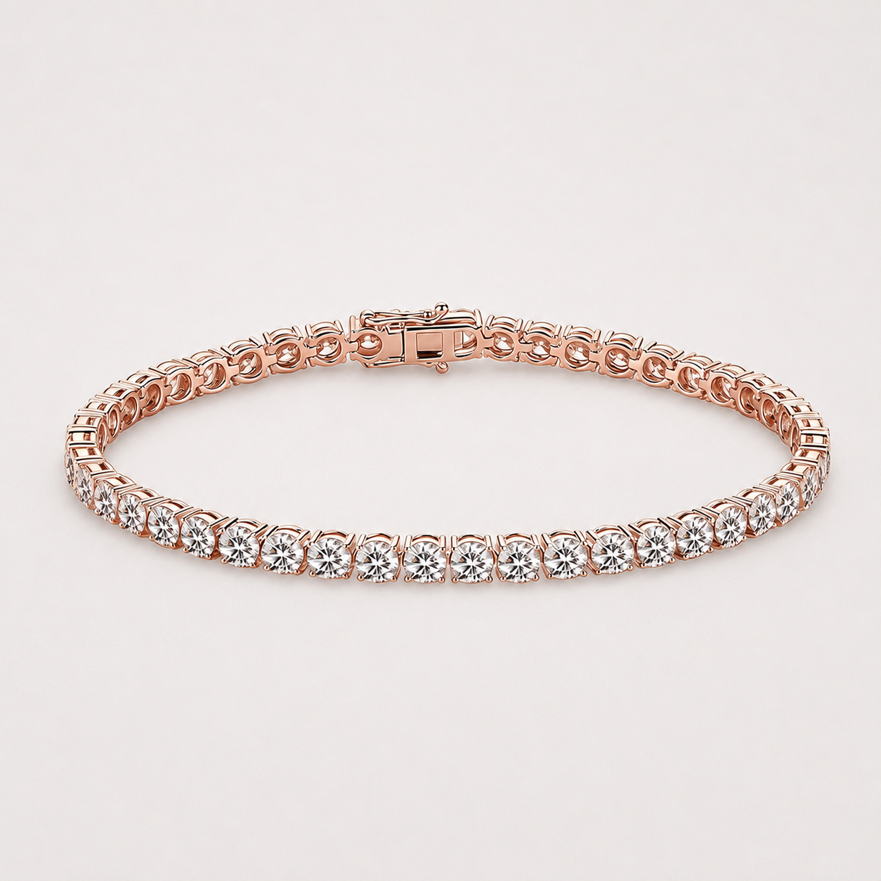 18k Gold Tennis Bracelet with Lab Grown Diamonds