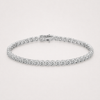 Tennisarmband – 6,36 ct Labordiamanten in 18K Gold