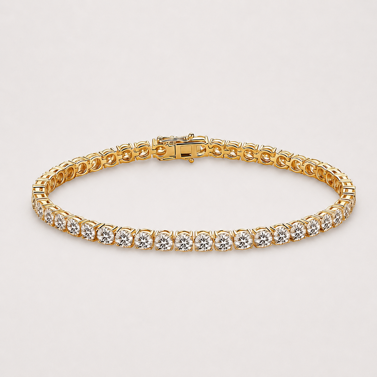 18k Gold Tennis Bracelet with Lab Grown Diamonds