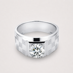 Herren-Diamantring – 1,35 ct Labordiamant in 18K Weißgold