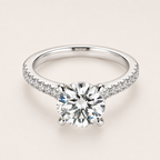 Verlobungsring – 2,69 ct Labordiamanten in 18K Weißgold