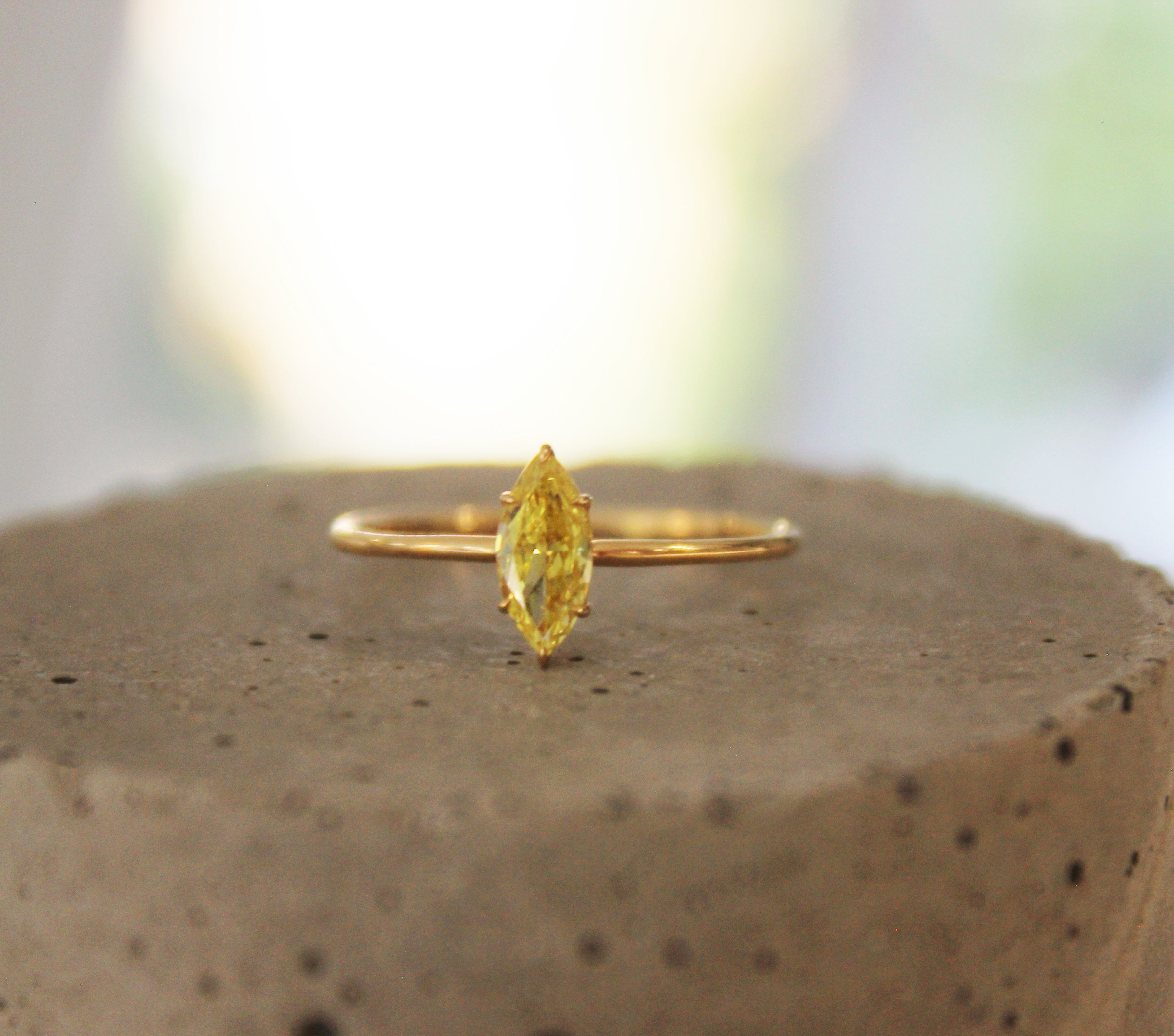 Marquise-Schliff Solitaire-Ring