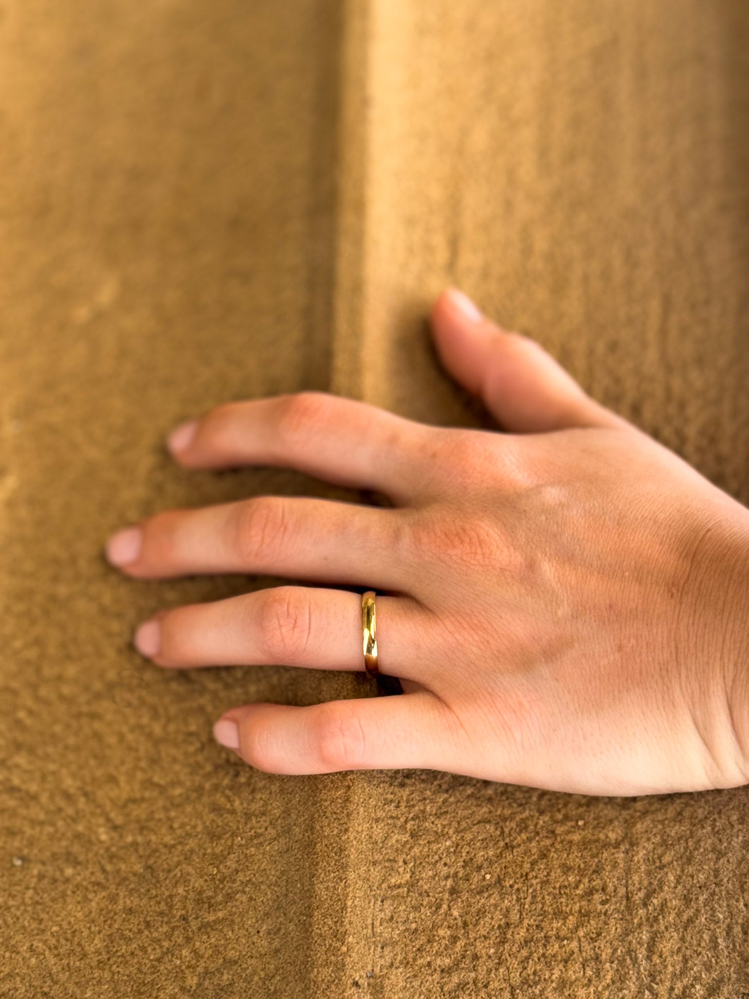 High Polished Wedding Rings in 14k Gold Made in Germany