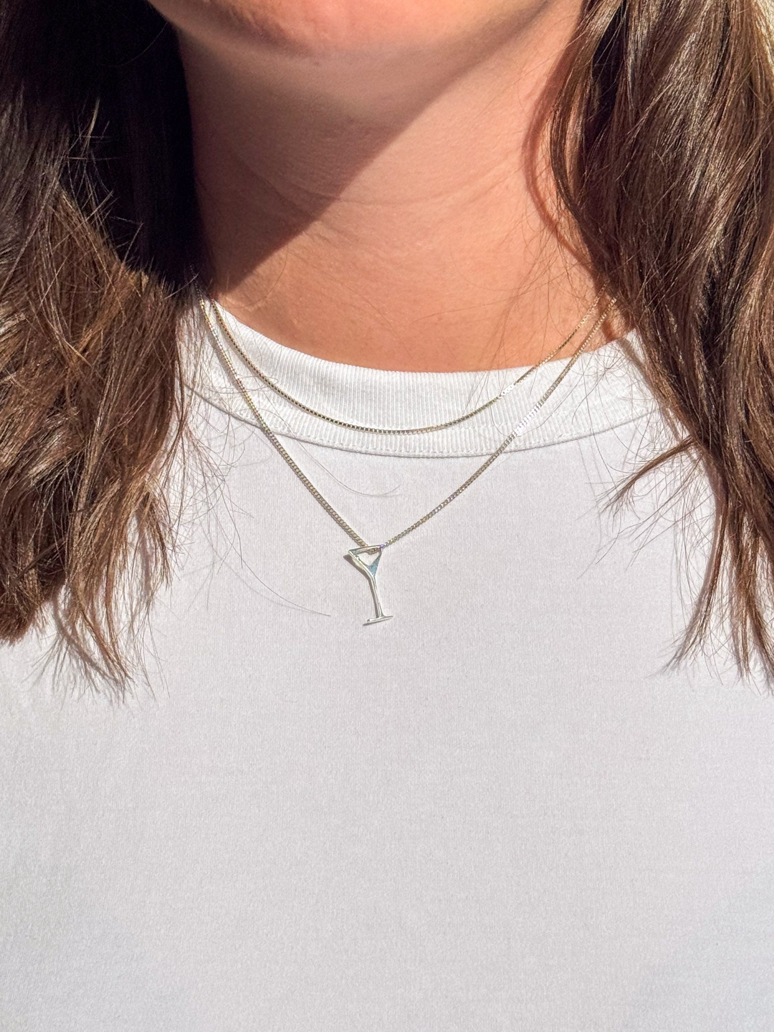 Martini Halskette aus 925 Sterling Silber – handgefertigt in Deutschland