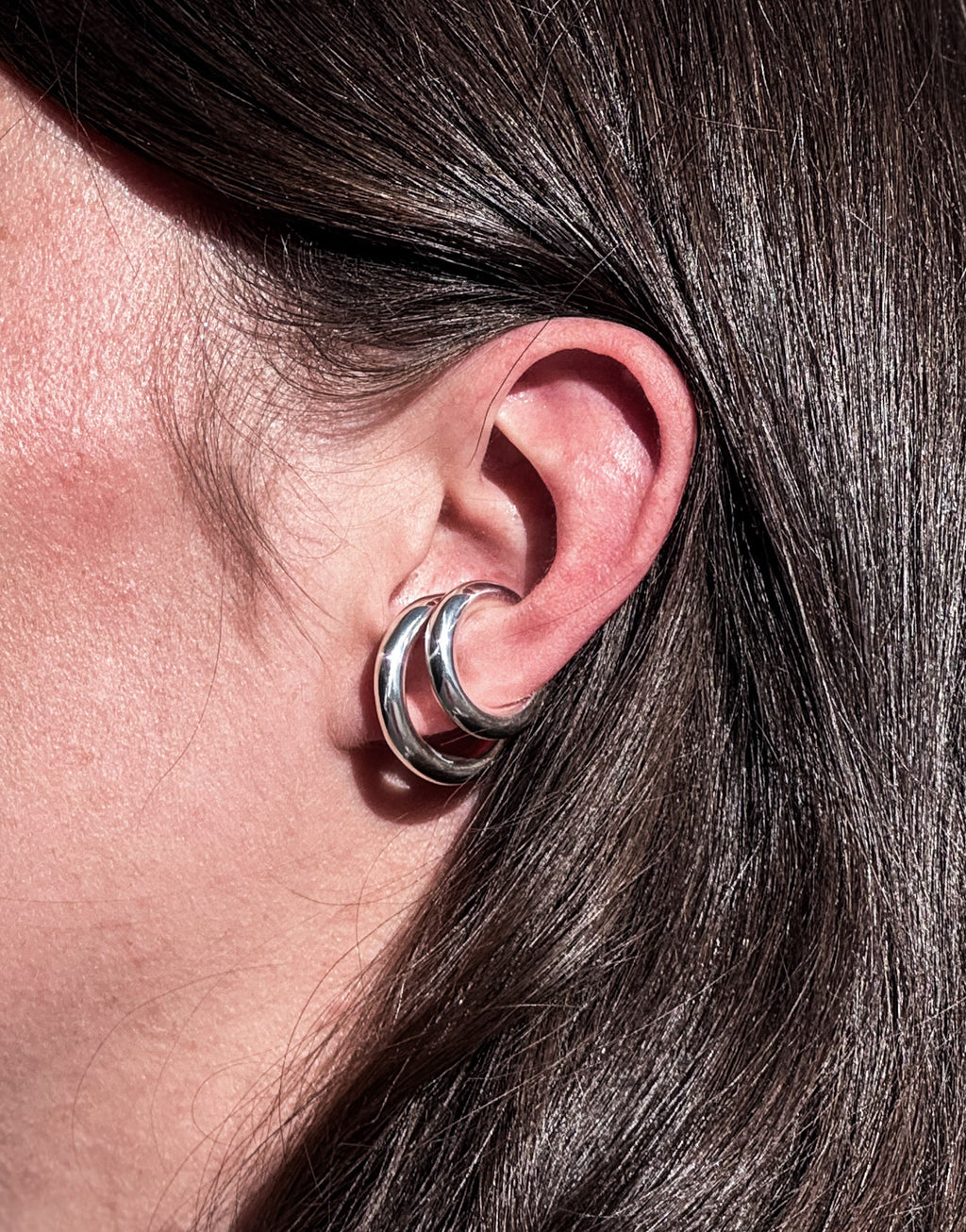 Bold Ear Cuff 925 Sterling Silver Handmade in Germany