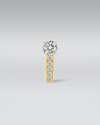 18k Gold Creolen mit Labordiamanten