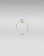 Two-Tone Diamond Engagement Ring