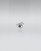 Heart-Shaped Stud Earrings