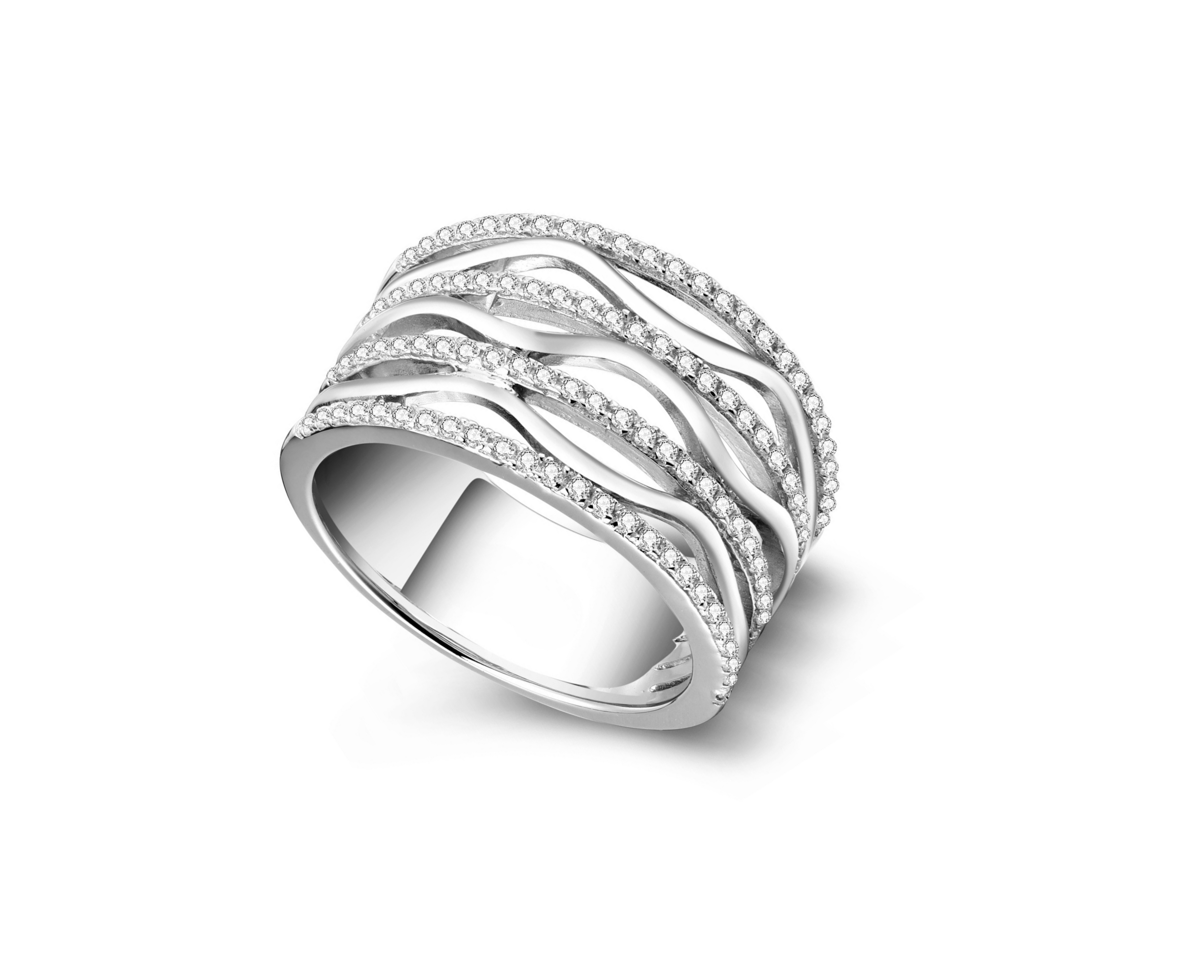 Wide Zirconia Ring