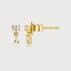 Diamant-Ohrhänger aus 18K Gold mit 0,18 ct Labordiamanten im Oval- und Tropfenschliff