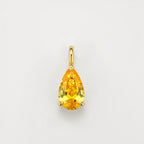 Fancy Yellow Diamantanhänger aus 18K Gold mit tropfenförmigem Labordiamanten und 2,00 ct Gesamtkaratgewicht