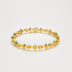 Fancy Yellow Diamantarmband aus 18K Gold mit Labordiamanten in Tropfen-, Marquise- und rechteckigen Schliffen