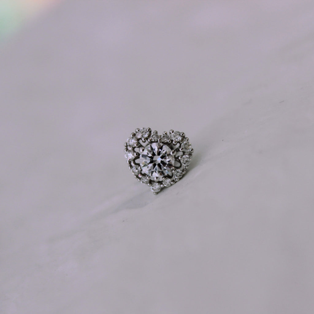 Heart - Shaped Stud Earrings - Sternvoll Jewelry
